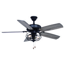 Vaxcel International F0099 - Reed 48-in. Ceiling Fan Matte Black