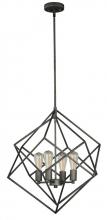 Vaxcel International P0187 - Rad 23.5-in. 4 Light Pendant Warm Pewter