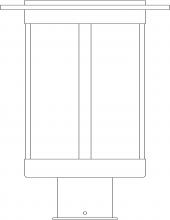 Arroyo Craftsman SAP-9AM-VP - 9" Santorini Post Mount