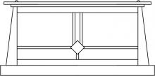 Arroyo Craftsman ABC-15F-MB - 15" Aberdeen column mount