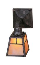 Arroyo Craftsman AS-1EM-BK - a-line shade one light sconce without overlay (empty)