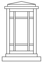 Arroyo Craftsman AVC-6OF-MB - 6" avenue column mount