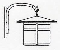 Arroyo Craftsman BB-14F-N - 14" berkeley wall mount