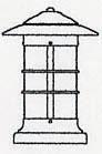 Arroyo Craftsman NC-9LTN-BK - 9" newport long body column mount