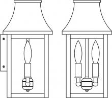 Arroyo Craftsman PRW-7RM-RC - 7" Providence flush wall mount