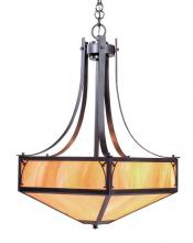 Arroyo Craftsman SGCH-20OF-P - 20" saint george inverted chandelier