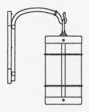 Arroyo Craftsman VB-11NRTN-BZ - 11" valencia wall mount - no roof