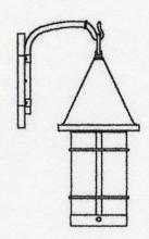 Arroyo Craftsman VB-7WO-BZ - 7" valencia wall mount