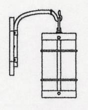 Arroyo Craftsman VB-7NRAM-BZ - 7" valencia wall mount - no roof