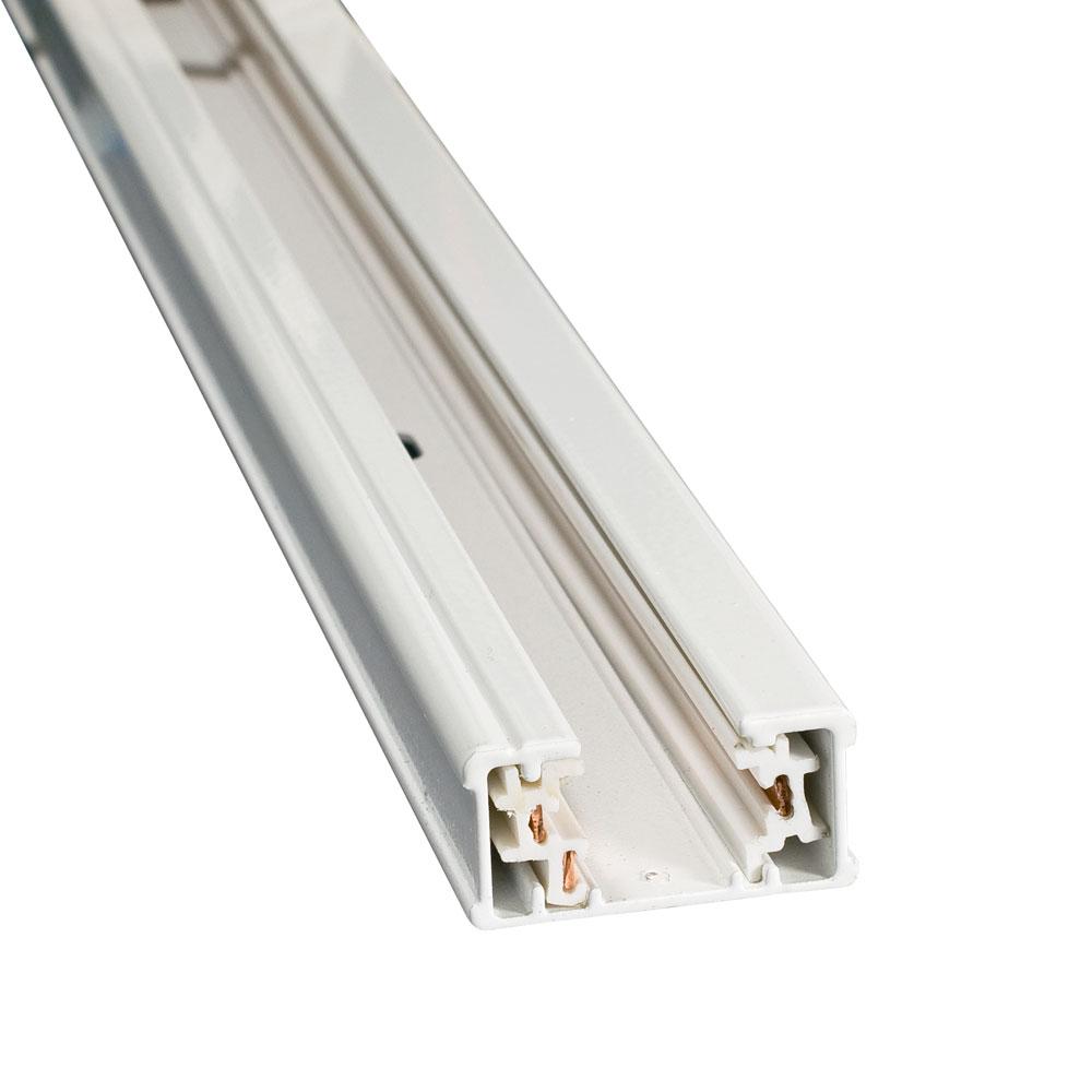 6-Ft Single Circuit Track - White - H-TYPE