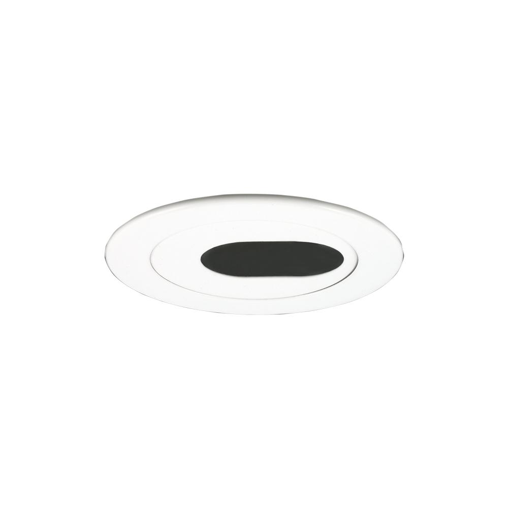 4-inch aperture Low Voltage Trim with adjustable Oval Slot Aperture.