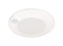 Jesco CM407RA-S-PIR-SW5-WH - JESCO Flush Mount LED 4" Round Disk w PIR 10W 5CCT 90CRI WH