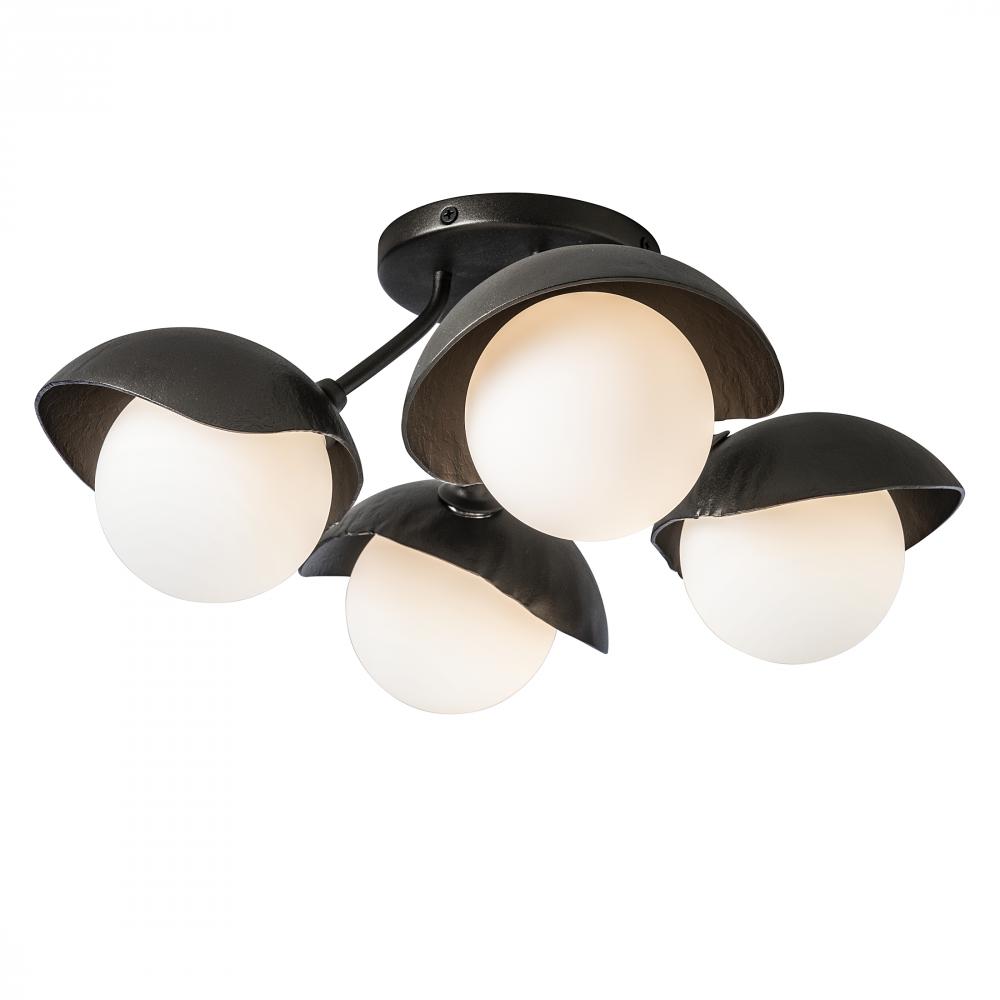 Brooklyn 4-Light Single Shade Semi-Flush