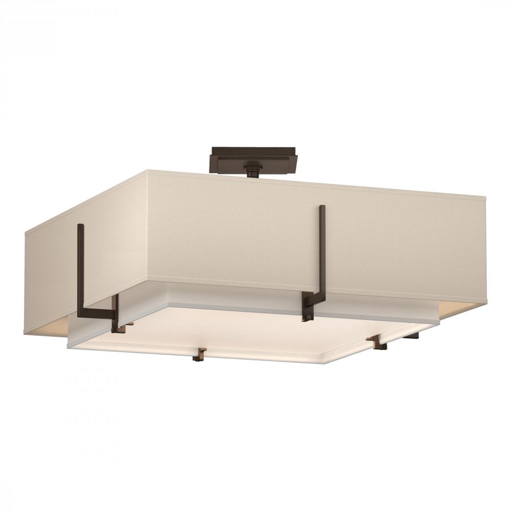 Exos Square Double Shade Semi-Flush