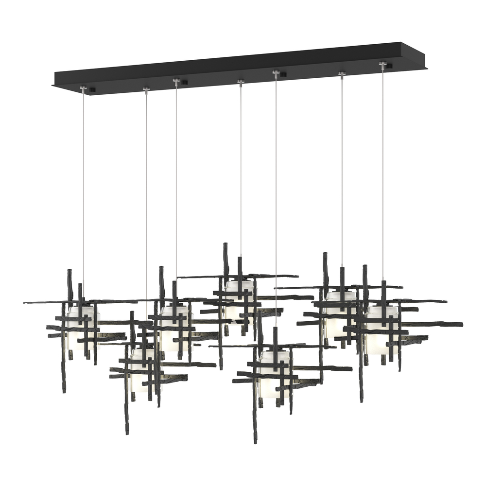 Tura 7-Light Frosted Glass Pendant