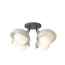 Hubbardton Forge 121375-SKT-20-82-GG0711 - Brooklyn 4-Light Single Shade Semi-Flush