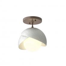 Hubbardton Forge 121377-SKT-05-82-GG0711 - Brooklyn 1-Light Double Shade Semi-Flush