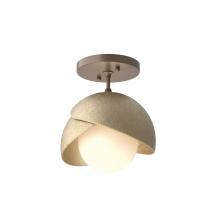 Hubbardton Forge 121377-SKT-05-84-GG0711 - Brooklyn 1-Light Double Shade Semi-Flush