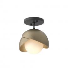 Hubbardton Forge 121377-SKT-10-84-GG0711 - Brooklyn 1-Light Double Shade Semi-Flush