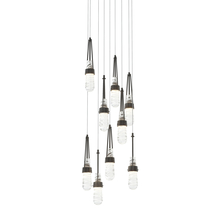 Hubbardton Forge 131100-SKT-LONG-10-YJ0434 - Link 9-Light Blown Glass Pendant