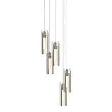 Hubbardton Forge 131124-SKT-LONG-84-ZM0065 - Exos Glass 5-Light Pendant