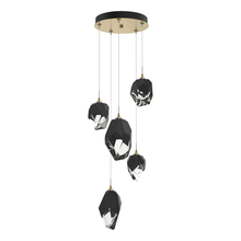 Hubbardton Forge 131139-SKT-STND-86-BP0756 - Chrysalis 5-Light Mixed Crystal Pendant