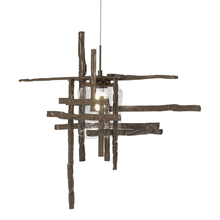 Hubbardton Forge 161184-SKT-STND-05-II0728 - Tura Seeded Glass Low Voltage Mini Pendant