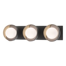 Hubbardton Forge 201378-SKT-10-84-GG0711 - Brooklyn 3-Light Straight Double Shade Bath Sconce