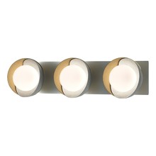 Hubbardton Forge 201378-SKT-82-86-GG0711 - Brooklyn 3-Light Straight Double Shade Bath Sconce