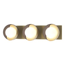 Hubbardton Forge 201378-SKT-86-10-GG0711 - Brooklyn 3-Light Straight Double Shade Bath Sconce