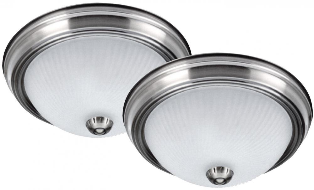 IFM211T BPT Twin Pack, 1 Light Flush Mount, Pewter Finish