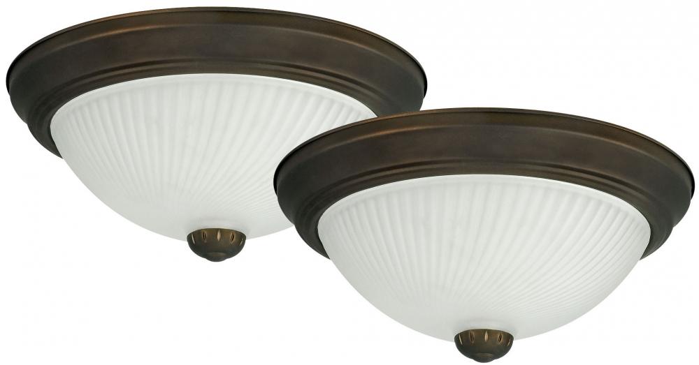 IFM211T ORB Twin Pack, 1 Light Flush Mount, Bronze Finish