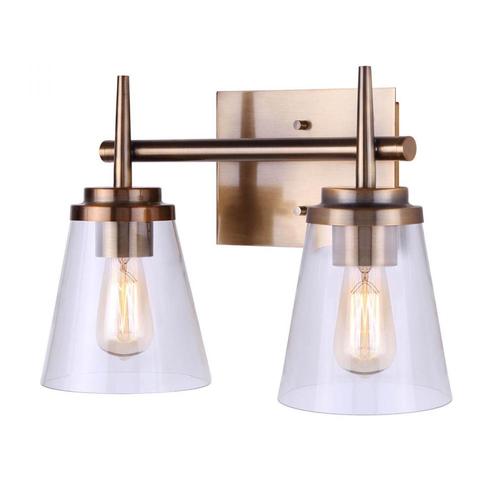 Perla 2 Light Vanity, Metal Finish