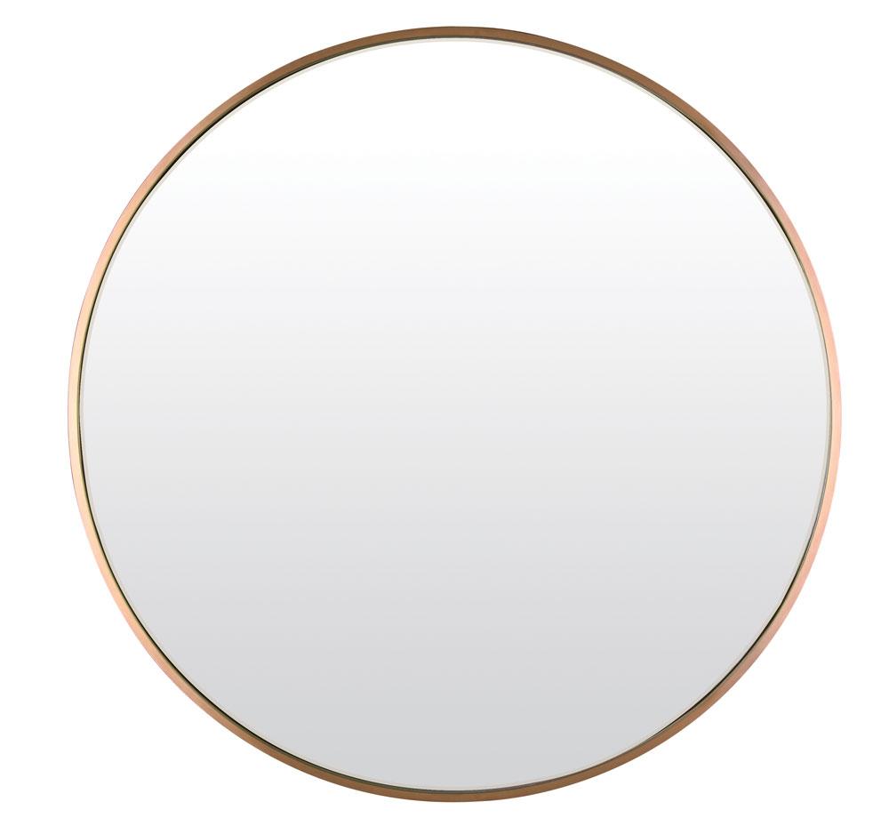 Mirror, Metal Frame Mirror, 32.75" W x 32.75" H x 1" D