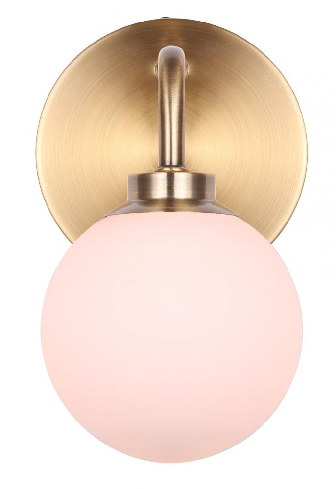 Asher 1 Light Sconce, Gold Finish