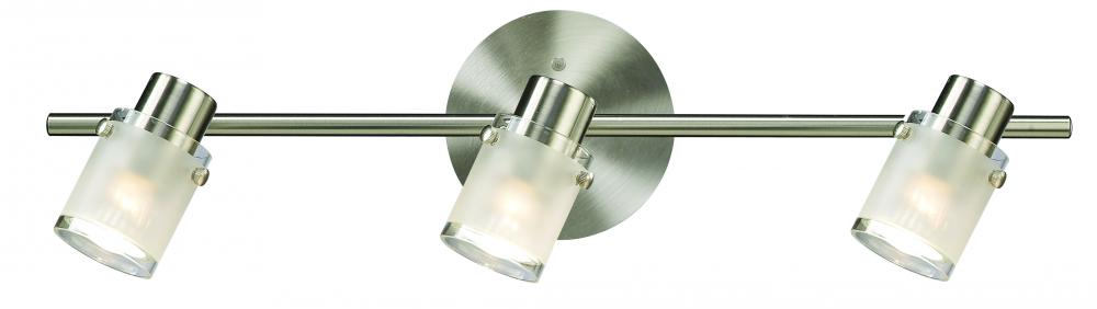 Cole 6 Light Track Lighting, Nickel Finish