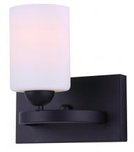 Canarm IVL370A01BK - Hampton 1 Light Vanity, Black Finish