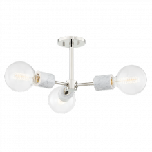 Mitzi by Hudson Valley Lighting H120603-PN - Asime Semi Flush