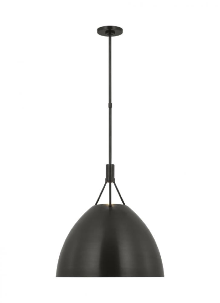 Sean Lavin Sospeso 1-light dimmable LED dome extra large pendant with dark bronze finish