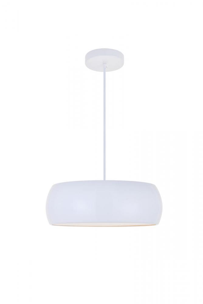 Flynn 2 Light White Pendant