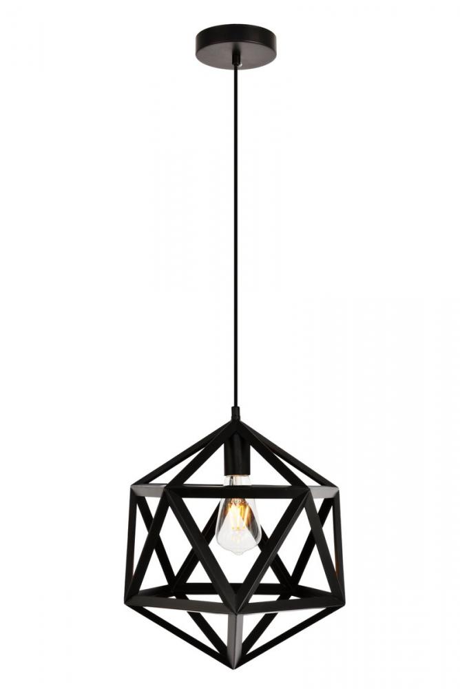 Redmond Collection Pendant D13.0'' H14.6 Lt:1 Black Finish