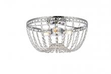 Elegant 1112F14C - Kylie 14 Inch Flush Mount in Chrome