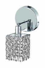 Elegant 1281W-R-S-CL/SS - Mini 1 light Chrome Wall Sconce