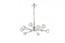 Elegant 3509D29C - Graham 10 Light Pendant in Chrome