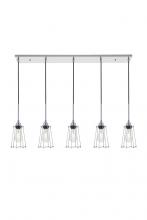 Elegant LD4047D46C - Auspice 5 Light Chrome Pendant