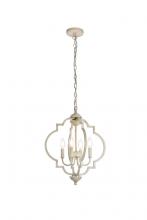 Elegant LD7064D16WD - Sandara 4 lights pendant in weathered dove