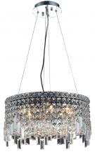  V2031D20C/RC - MaxIme 12 Light Chrome Chandelier Clear Royal Cut Crystal