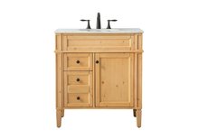 Elegant VF12532NW - 32 Inch Single Bathroom Vanity in Natural Wood