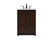 Elegant VF2824EX - 24 Inch Single Bathroom Vanity in Expresso