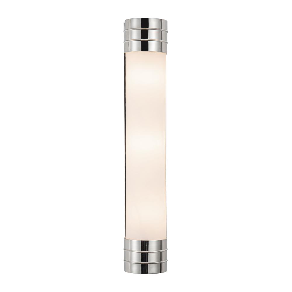 Willard 24-in Polished Nickel/Opal Matte Glass 3 Lights Wall/Vanity